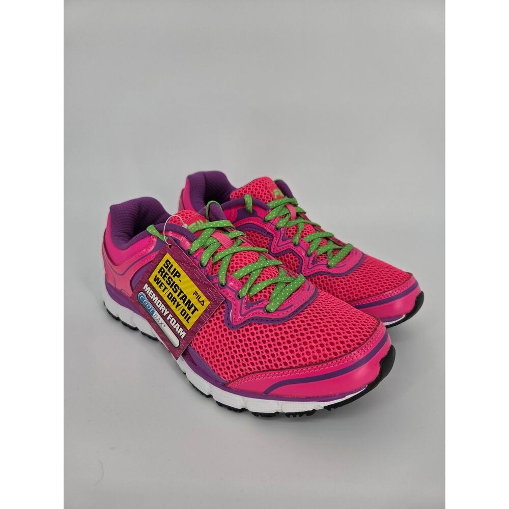 FILA Slip Resistant Memory Fresh Start NEW Women's 9.5 Pink Neon Athletic Shoe